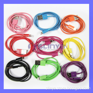 Multi Color 8 Pin Lightning USB Cable Cord for iPhone 5, iPad 4 Mini Charge Sync Cable for iPhone 5s 5c